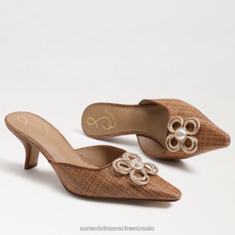 CH Sam Edelman Frauen Brit Tour Kitten Heel cuoio X2J86586 Schuhwerk