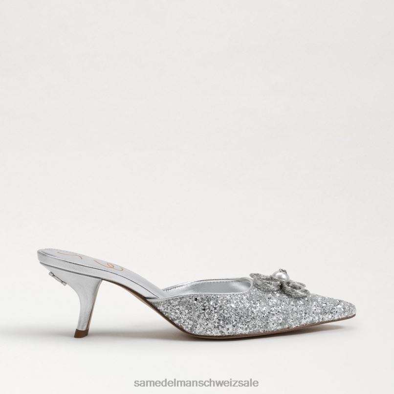 CH Sam Edelman Frauen Brit Tour Kitten Heel weiches Silber X2J86588 Schuhwerk