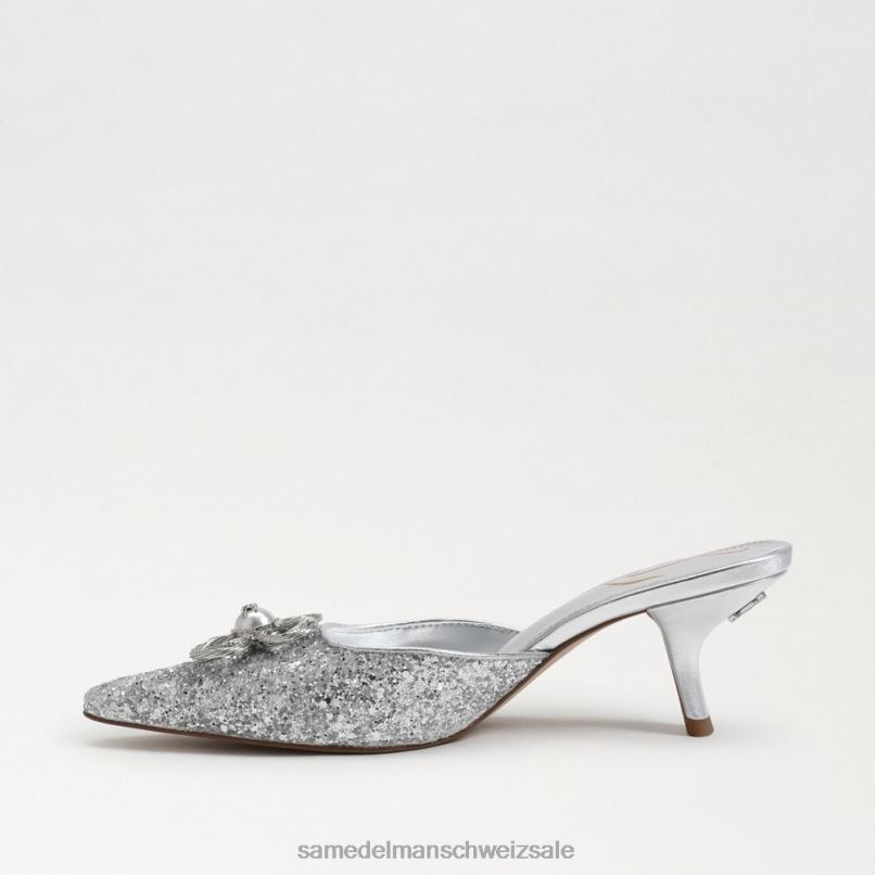 CH Sam Edelman Frauen Brit Tour Kitten Heel weiches Silber X2J86588 Schuhwerk