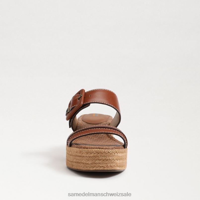 CH Sam Edelman Frauen Carson Espadrille-Keilsandale reichhaltiger Cognac X2J86353 Schuhwerk
