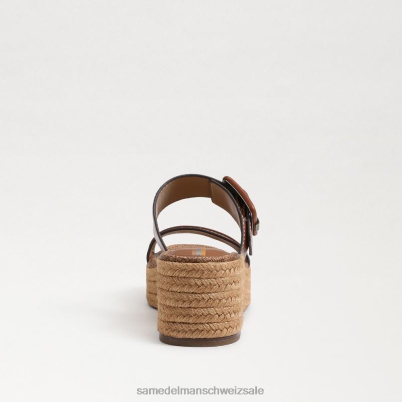 CH Sam Edelman Frauen Carson Espadrille-Keilsandale reichhaltiger Cognac X2J86353 Schuhwerk