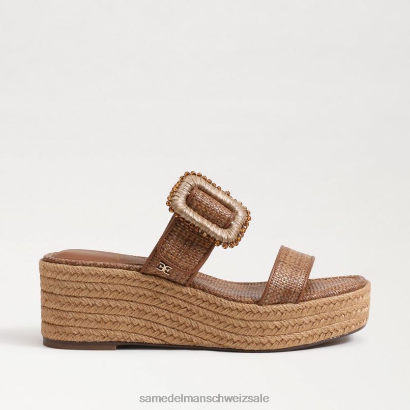 CH Sam Edelman Frauen Chase Espadrille-Keilsandale cuoio X2J86199 Schuhwerk
