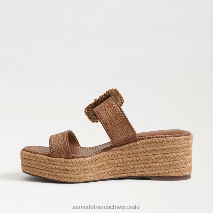 CH Sam Edelman Frauen Chase Espadrille-Keilsandale cuoio X2J86199 Schuhwerk