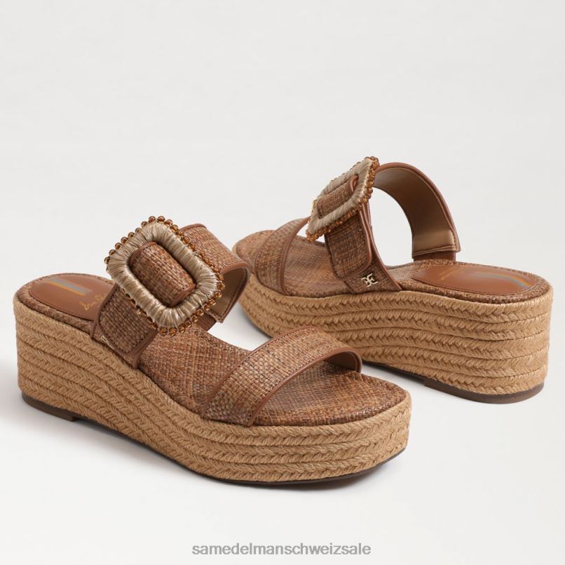 CH Sam Edelman Frauen Chase Espadrille-Keilsandale cuoio X2J86199 Schuhwerk