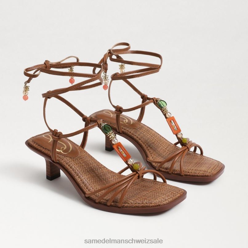 CH Sam Edelman Frauen Dacie Riemchensandale mit Kätzchenabsatz Sattel X2J86620 Schuhwerk