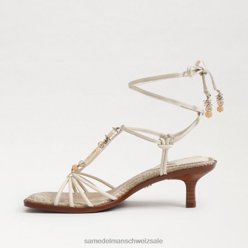 CH Sam Edelman Frauen Dacie Riemchensandale mit Kätzchenabsatz modernes Elfenbein X2J86621 Schuhwerk