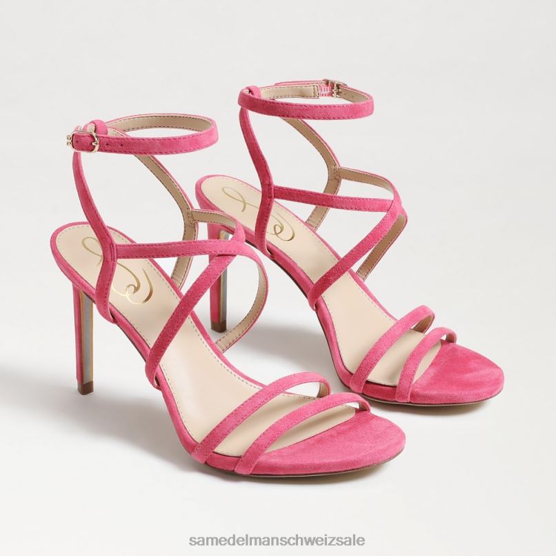CH Sam Edelman Frauen Delanie Riemchenabsatz Azaleenrosa X2J86647 Schuhwerk