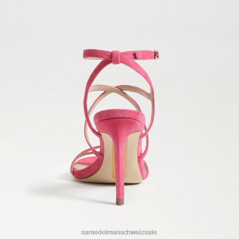 CH Sam Edelman Frauen Delanie Riemchenabsatz Azaleenrosa X2J86647 Schuhwerk