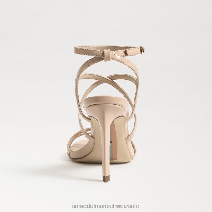 CH Sam Edelman Frauen Delanie Riemchenabsatz Beige Rouge X2J86649 Schuhwerk