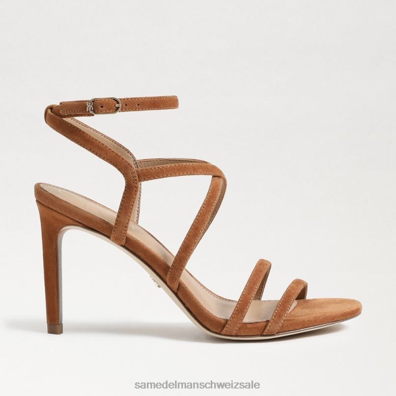 CH Sam Edelman Frauen Delanie Riemchenabsatz Grenzbraun X2J86651 Schuhwerk