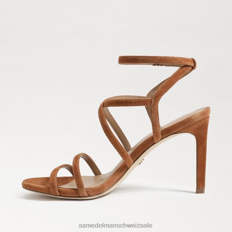 CH Sam Edelman Frauen Delanie Riemchenabsatz Grenzbraun X2J86651 Schuhwerk