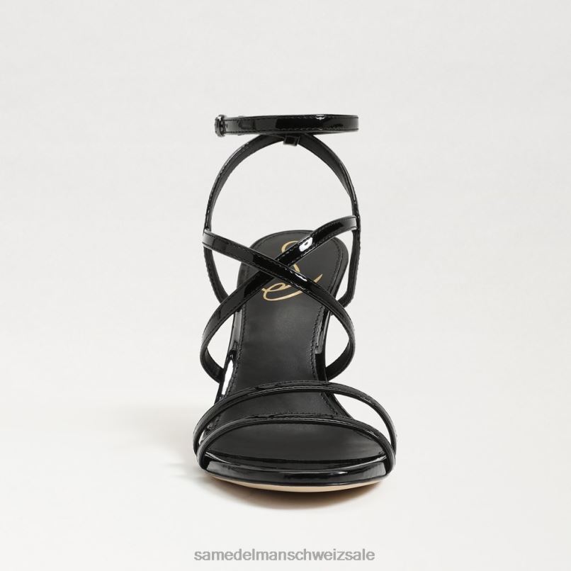 CH Sam Edelman Frauen Delanie Riemchenabsatz Schwarz X2J86648 Schuhwerk