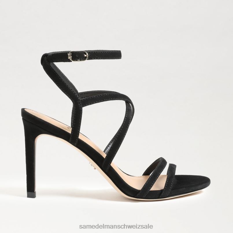 CH Sam Edelman Frauen Delanie Riemchenabsatz schwarzes Wildleder X2J86650 Schuhwerk