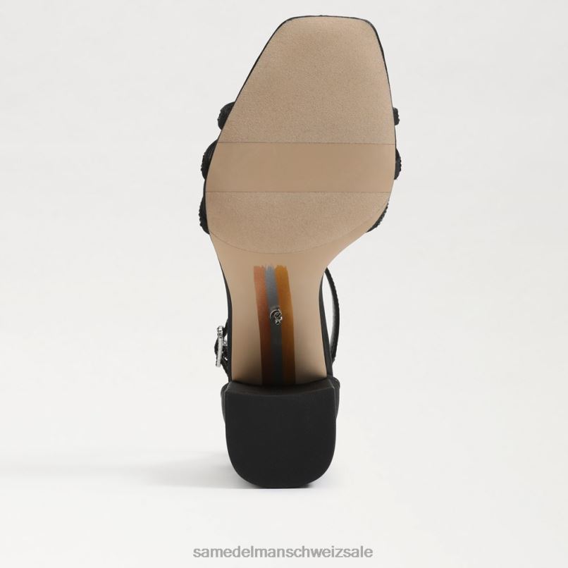 CH Sam Edelman Frauen Donnie-Sandale mit Blockabsatz Schwarz X2J86691 Schuhwerk