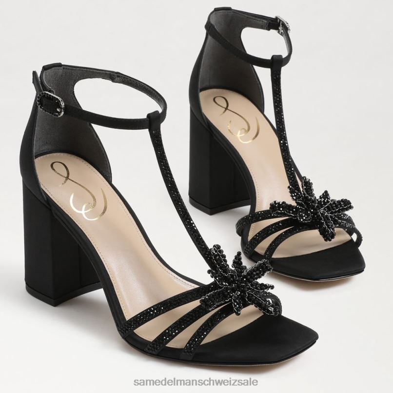 CH Sam Edelman Frauen Donnie-Sandale mit Blockabsatz Schwarz X2J86691 Schuhwerk