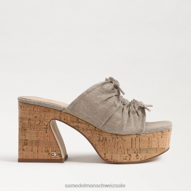 CH Sam Edelman Frauen Dova Plateau-Keilabsatz dunkel natürlich X2J86350 Schuhwerk