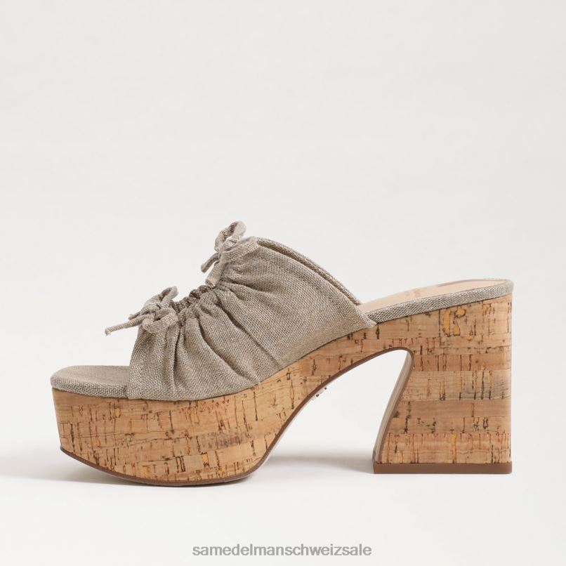 CH Sam Edelman Frauen Dova Plateau-Keilabsatz dunkel natürlich X2J86350 Schuhwerk