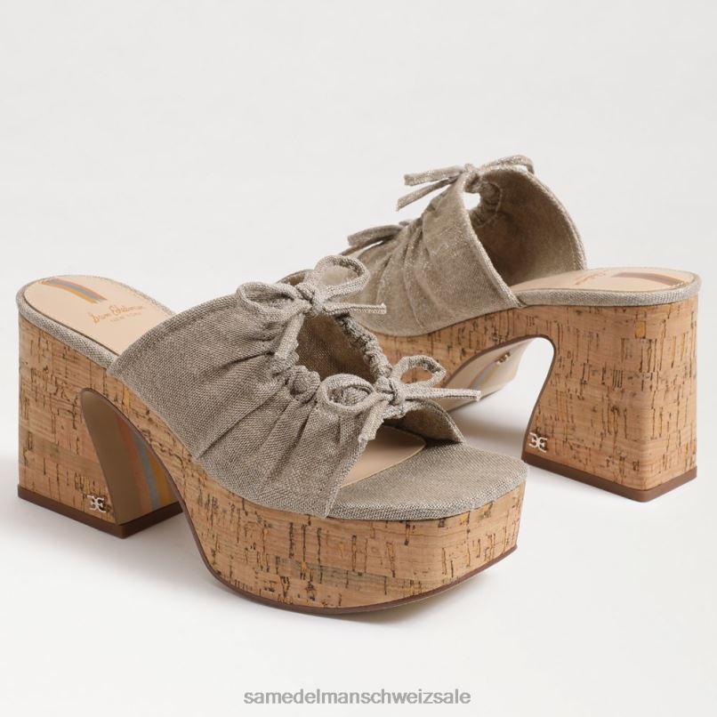 CH Sam Edelman Frauen Dova Plateau-Keilabsatz dunkel natürlich X2J86350 Schuhwerk