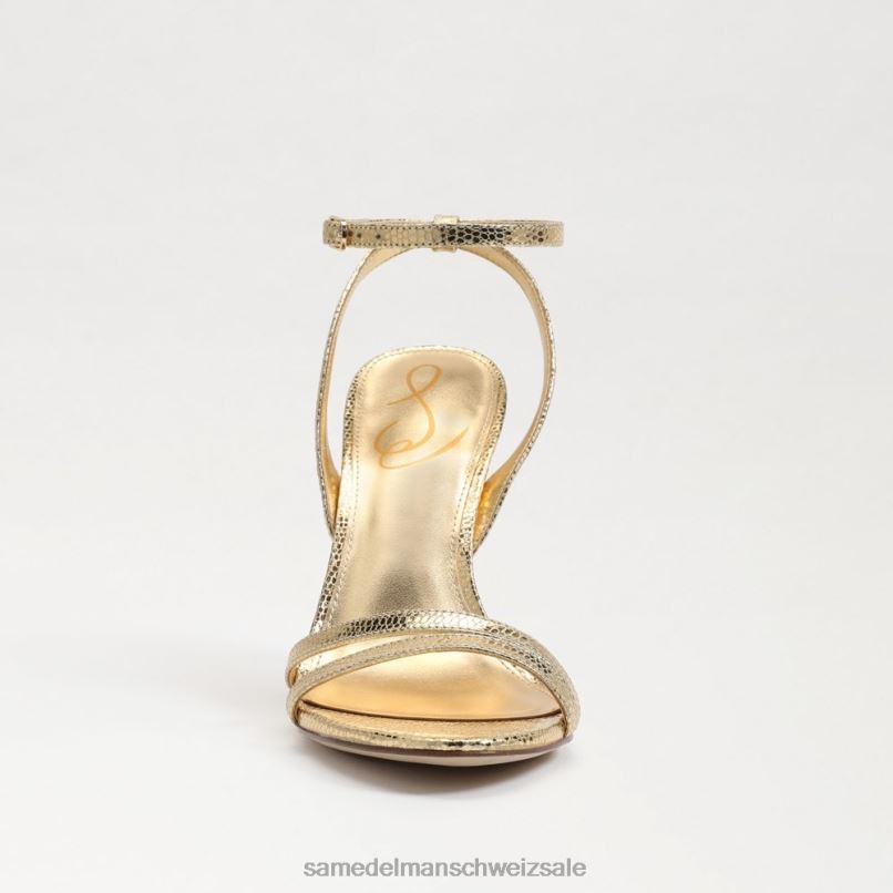 CH Sam Edelman Frauen Gemmie-Knöchelriemenabsatz Bernstein Gold X2J86676 Schuhwerk
