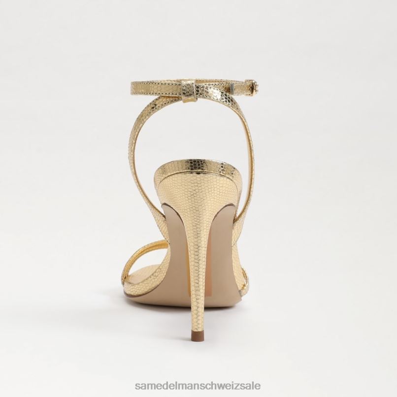 CH Sam Edelman Frauen Gemmie-Knöchelriemenabsatz Bernstein Gold X2J86676 Schuhwerk