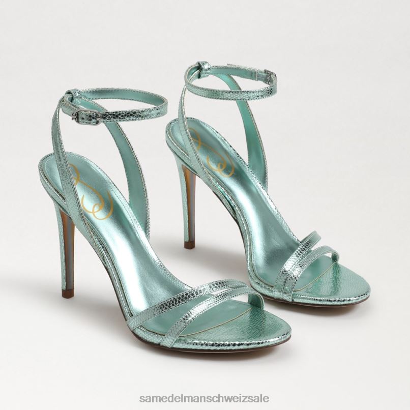 CH Sam Edelman Frauen Gemmie-Knöchelriemenabsatz Meeresgrün X2J86675 Schuhwerk
