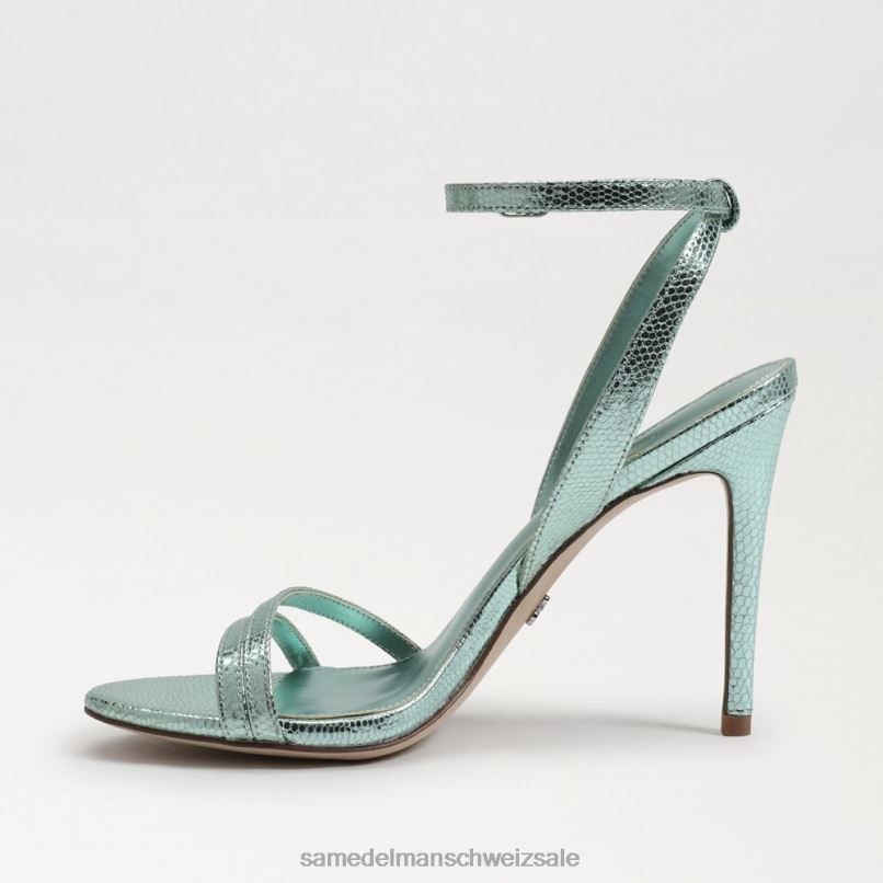 CH Sam Edelman Frauen Gemmie-Knöchelriemenabsatz Meeresgrün X2J86675 Schuhwerk