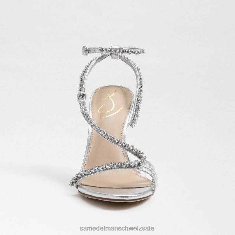 CH Sam Edelman Frauen Granger-Knöchelriemenabsatz weiches Silber X2J86695 Schuhwerk