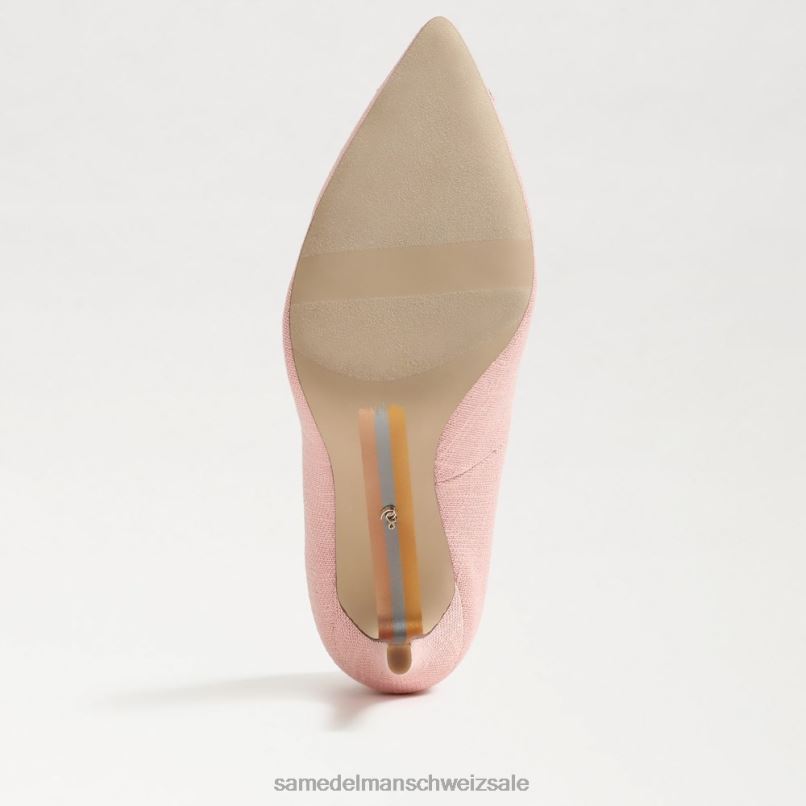 CH Sam Edelman Frauen Harriett-Perlen-Absatz mit spitzer Zehenpartie Korallenpfirsich X2J86585 Schuhwerk