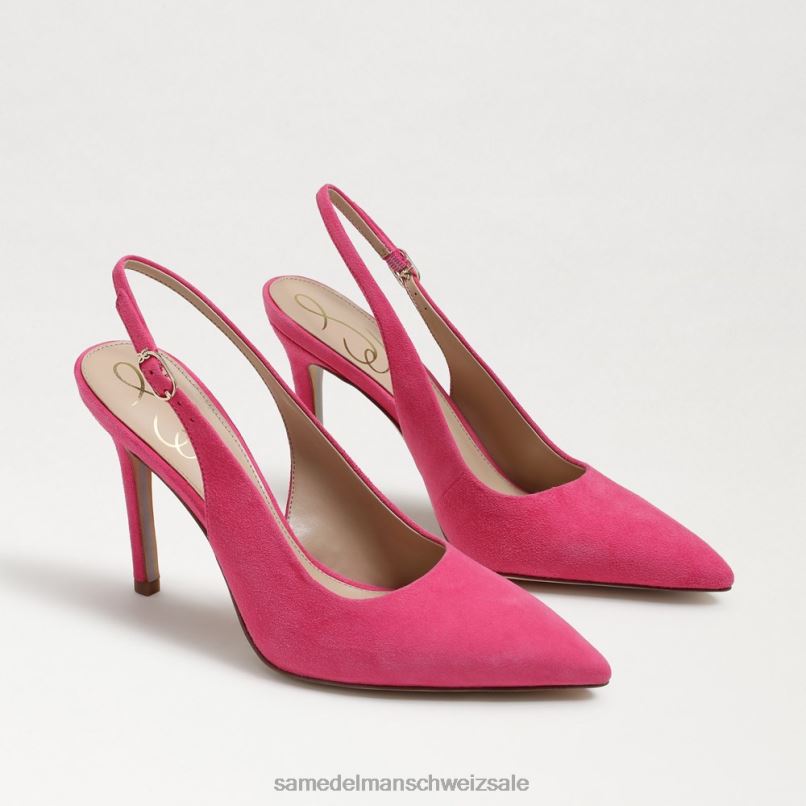 CH Sam Edelman Frauen Haselnussbraune Slingback-Pumps Delilah Pink X2J86667 Schuhwerk