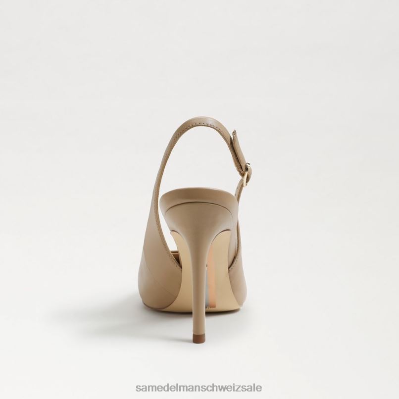 CH Sam Edelman Frauen Haselnussbraune Slingback-Pumps sanftes Beige X2J86661 Schuhwerk