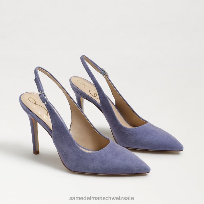 CH Sam Edelman Frauen Haselnussbraune Slingback-Pumps staubiges Violett X2J86666 Schuhwerk