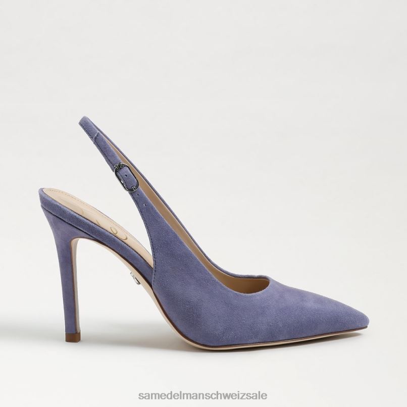 CH Sam Edelman Frauen Haselnussbraune Slingback-Pumps staubiges Violett X2J86666 Schuhwerk