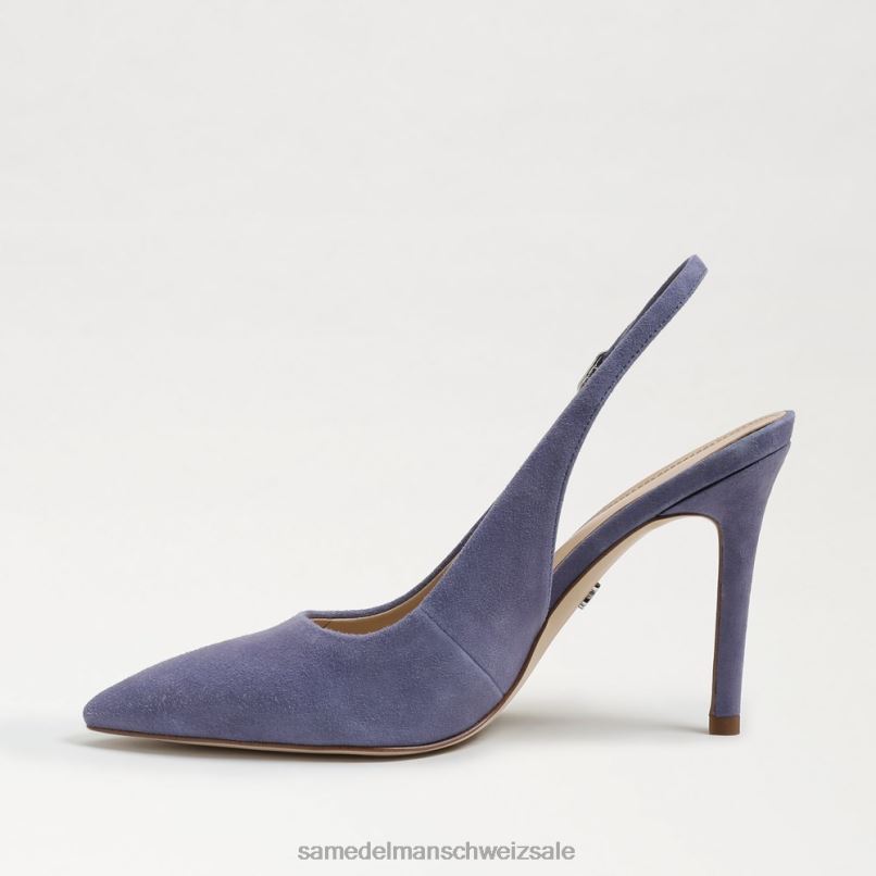 CH Sam Edelman Frauen Haselnussbraune Slingback-Pumps staubiges Violett X2J86666 Schuhwerk