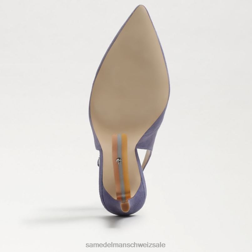 CH Sam Edelman Frauen Haselnussbraune Slingback-Pumps staubiges Violett X2J86666 Schuhwerk