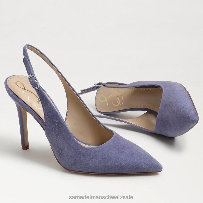 CH Sam Edelman Frauen Haselnussbraune Slingback-Pumps staubiges Violett X2J86666 Schuhwerk