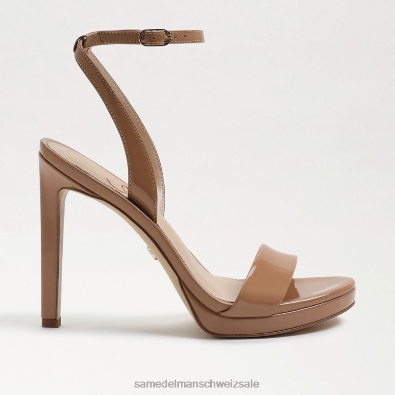 CH Sam Edelman Frauen Jade-Knöchelriemenabsatz Rosa-Rouge-Patent X2J86390 Schuhwerk