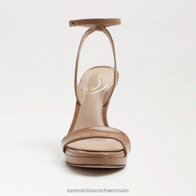 CH Sam Edelman Frauen Jade-Knöchelriemenabsatz Rosa-Rouge-Patent X2J86390 Schuhwerk