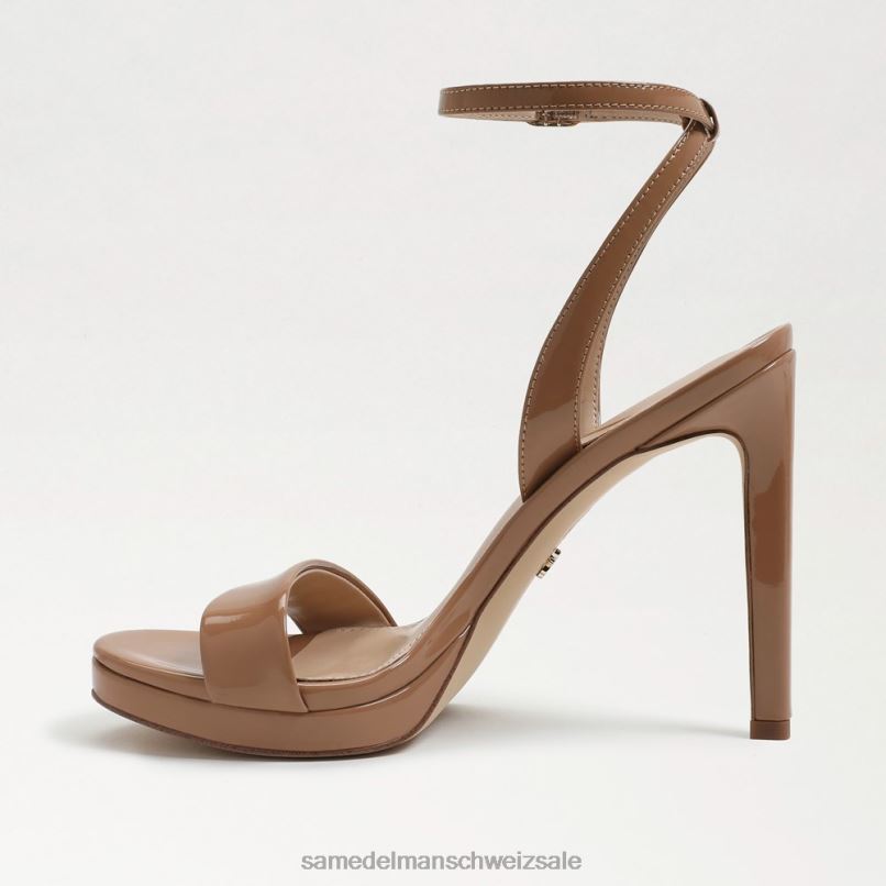 CH Sam Edelman Frauen Jade-Knöchelriemenabsatz Rosa-Rouge-Patent X2J86390 Schuhwerk
