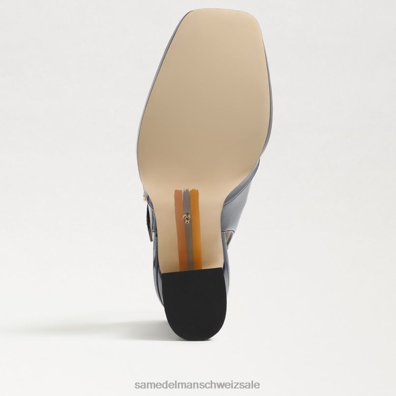 CH Sam Edelman Frauen Jildie Slingback-Mary-Jane-Absatz Königliche Marine X2J86313 Schuhwerk