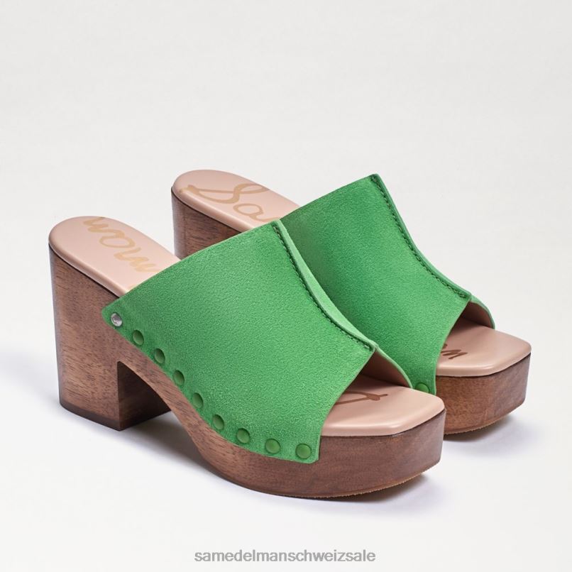 CH Sam Edelman Frauen Josselyn Maultier Limetten-Wildleder X2J86643 Schuhwerk