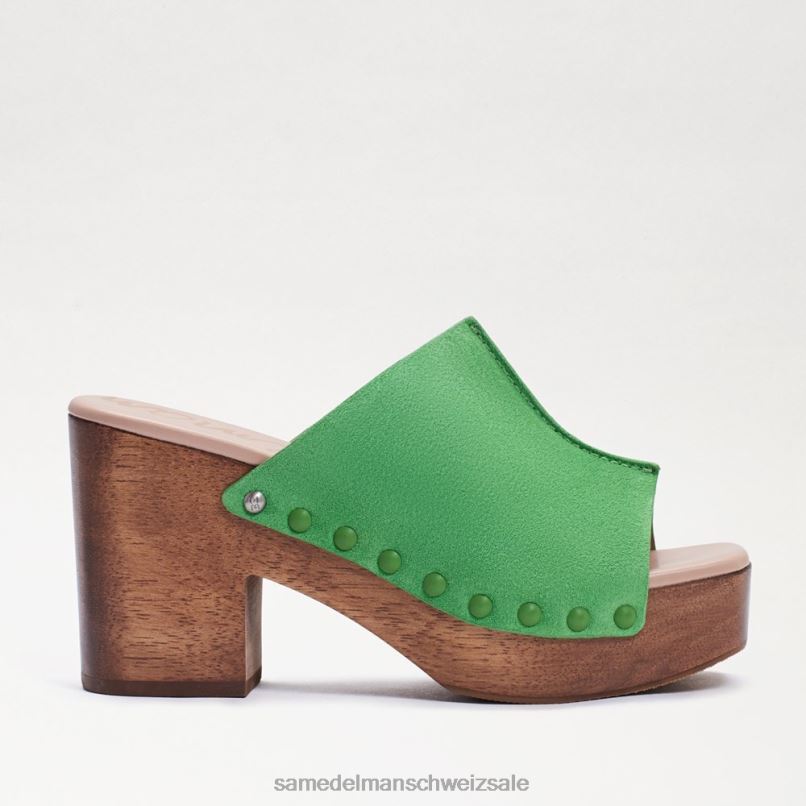 CH Sam Edelman Frauen Josselyn Maultier Limetten-Wildleder X2J86643 Schuhwerk