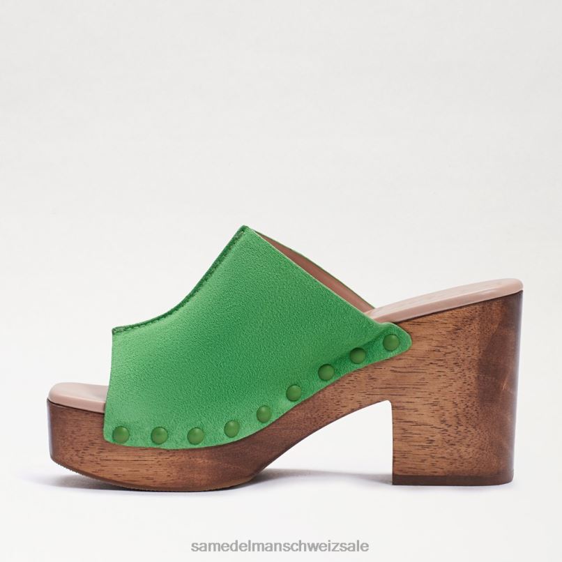 CH Sam Edelman Frauen Josselyn Maultier Limetten-Wildleder X2J86643 Schuhwerk