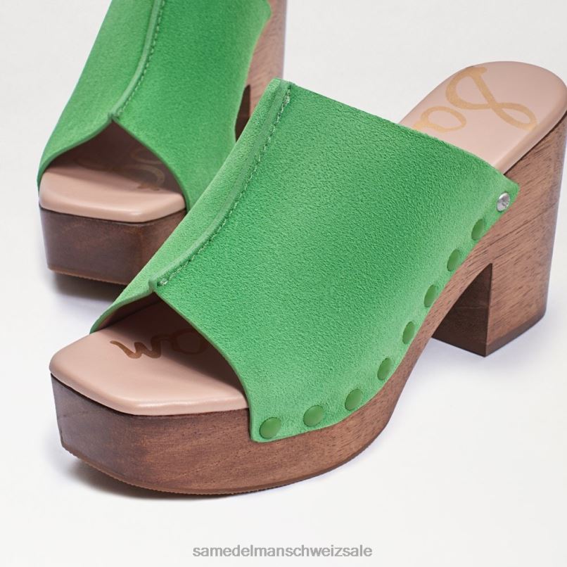 CH Sam Edelman Frauen Josselyn Maultier Limetten-Wildleder X2J86643 Schuhwerk