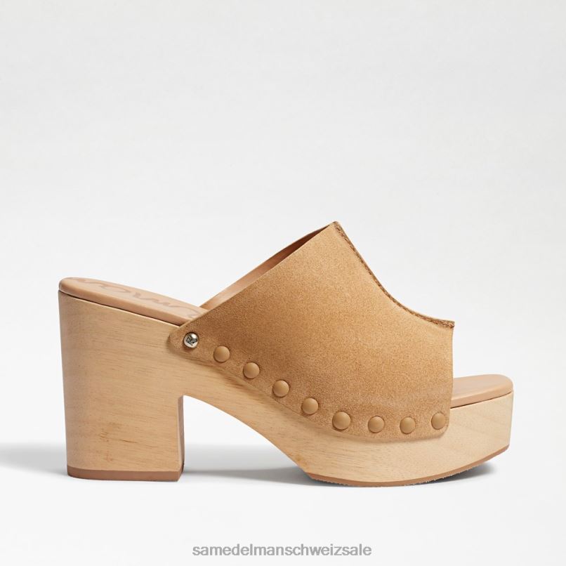 CH Sam Edelman Frauen Josselyn Maultier Sesam-Wildleder X2J86642 Schuhwerk