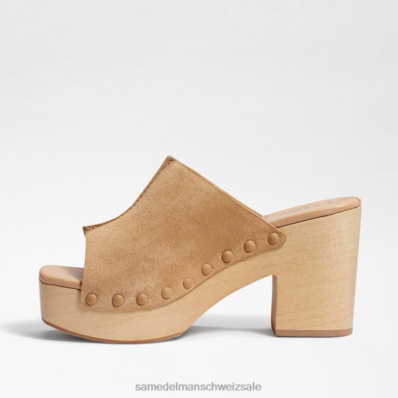 CH Sam Edelman Frauen Josselyn Maultier Sesam-Wildleder X2J86642 Schuhwerk