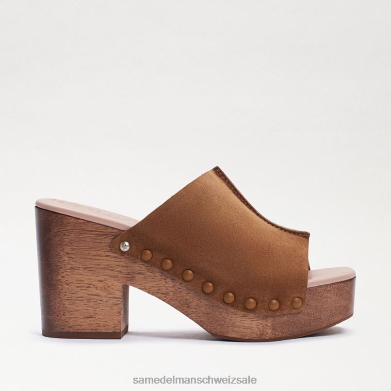 CH Sam Edelman Frauen Josselyn Maultier Whiskey-Wildleder X2J86641 Schuhwerk