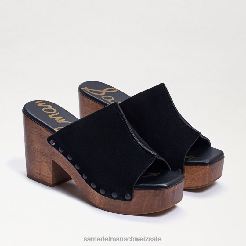 CH Sam Edelman Frauen Josselyn Maultier schwarzes Wildleder X2J86640 Schuhwerk