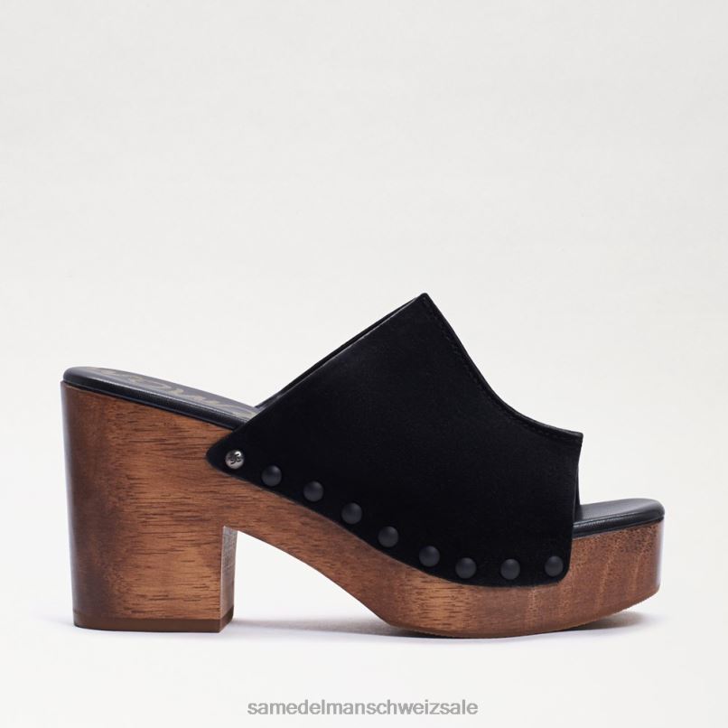 CH Sam Edelman Frauen Josselyn Maultier schwarzes Wildleder X2J86640 Schuhwerk
