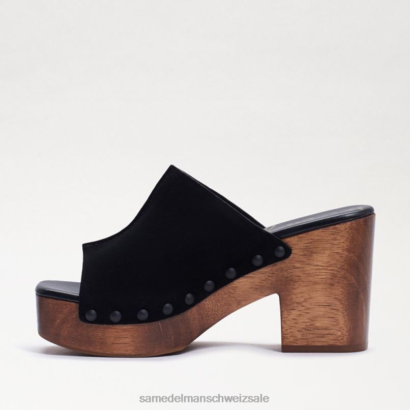 CH Sam Edelman Frauen Josselyn Maultier schwarzes Wildleder X2J86640 Schuhwerk