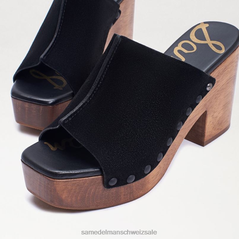 CH Sam Edelman Frauen Josselyn Maultier schwarzes Wildleder X2J86640 Schuhwerk
